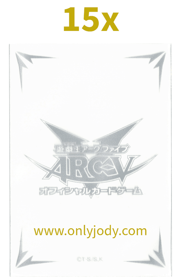 ARC-V Sleeves (Transparent Silver) - Japan,Japanese,OCG,Yu-Gi-Oh,YuGiOh