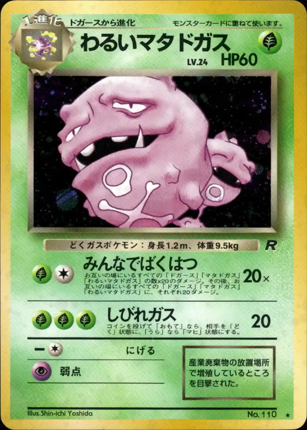 Dark Weezing No. 110 Holo