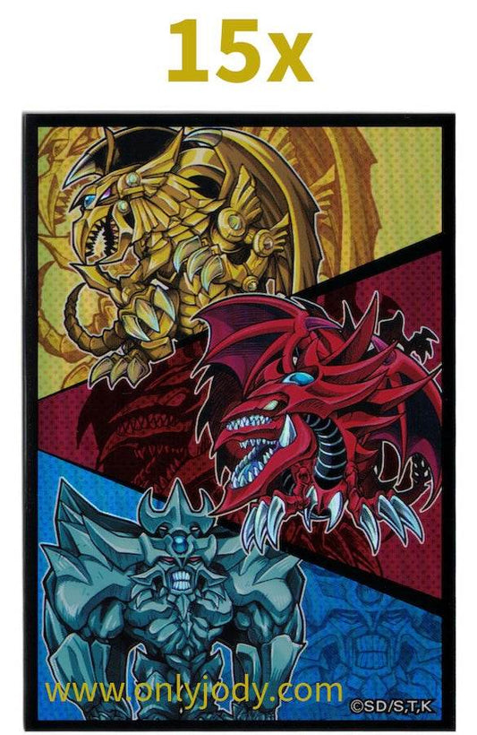 Egyptian Gods Slifer, Obelisk & Ra Sleeves (Artwork 2) - Japan,Japanese,OCG,Yu-Gi-Oh,YuGiOh